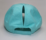 Lake Junkie Ponytail Hat - Teal With White Glitter Lettering