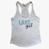 Ladies "Lake Girl" Gathered Racerback Tank Top